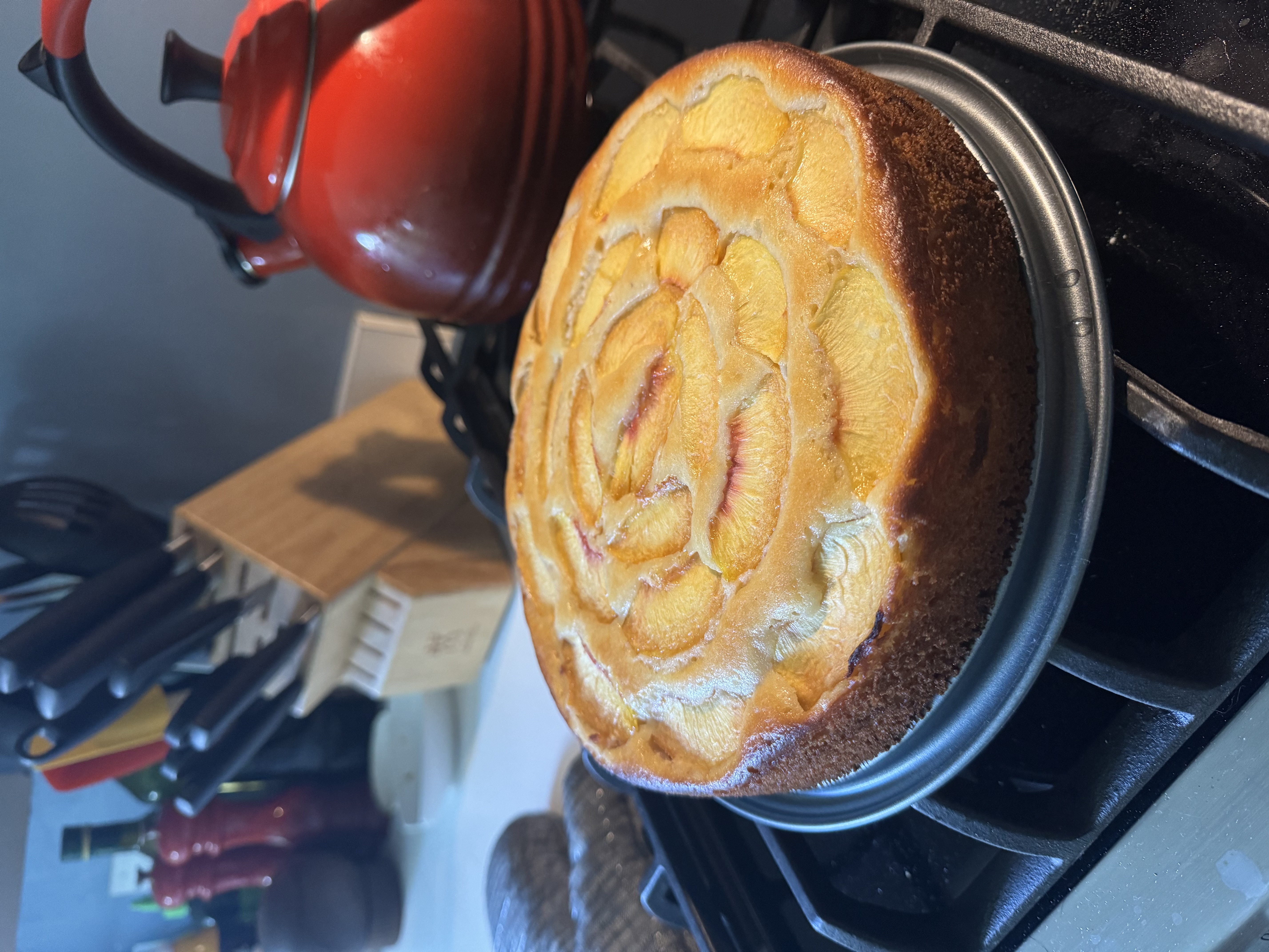 Peach cake