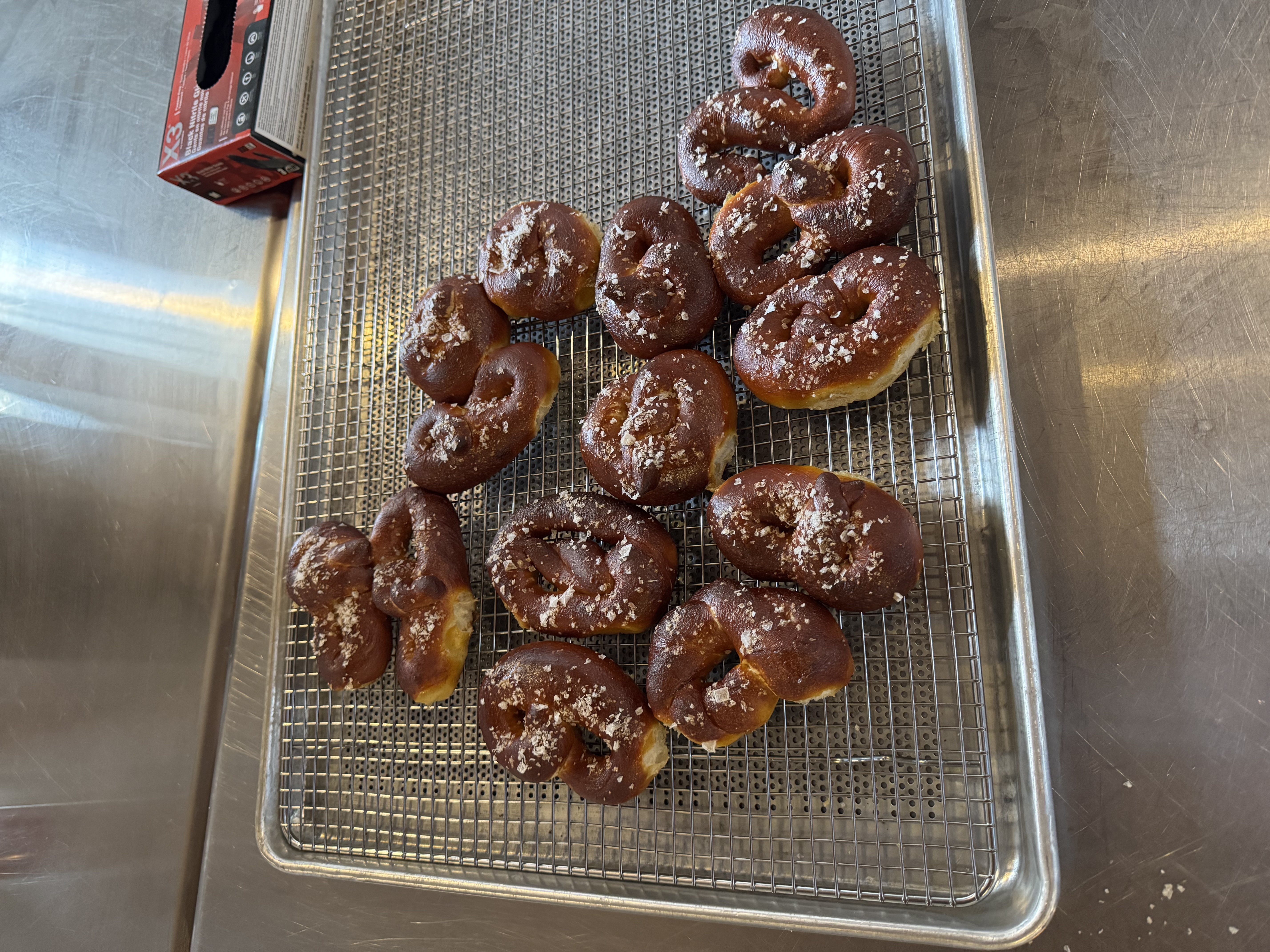 Homemade pretzels